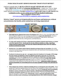 Public Health Alert flyer from the Center for Electrosmog Prevention, March 3, 2012