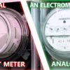 (left) Smart meter (pulsed radiation), (r) analog meter (no radiation). Courtesy of Stopsmartmeters.org